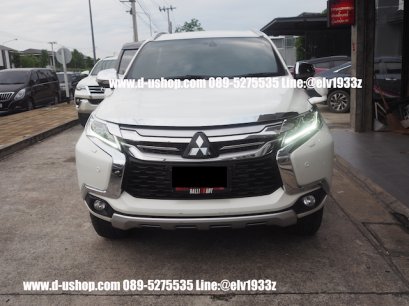 คิ้วฝากระโปรงหน้าโครเมียม สำหรับ Mitsubishi Pajero All New 2015