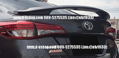 Spoiler for Toyota Yaris All New ATIV (4Dr) Center style with brake light