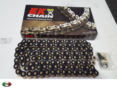 โซ่ EK CHAIN 525 ดำหมุดทอง