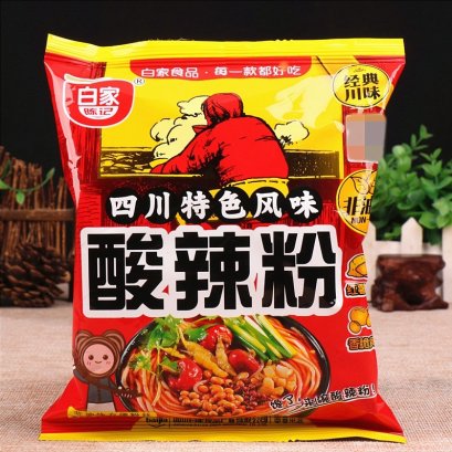 วุ้นเส้นกึ่งสำเร็จรูปรสเผ็ดเปรี้ยว 108g ตราป๋ายเจีย