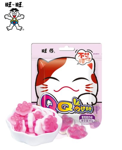 เยลลี่นมเปรี้ยวเหมี่ยวเหมี่ยว รสองุ่น (ตราว่างว่าง) 45g