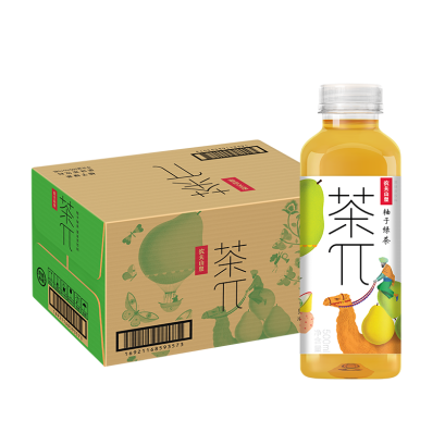 ชาเขียวปรุงสำเร็จกลิ่นส้มโอ 500ml. ตราหนงฝู สปริงค์