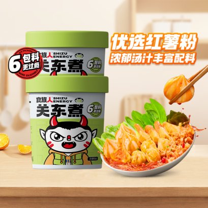 โอเด้ง ซุป วิธ เวอร์มิเซลลี่ (วุ้นเส้นกึ่งสำเร็จรูปรสซุปโอเด้งผสมลูกชิ้นปลา) 160 กรัม (ตราสือจู๋เหลิน)