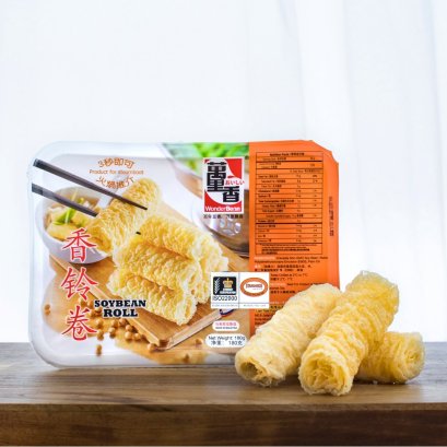 Ring Roll Vegan Food 100% ฟองเต้าหู้ม้วน 180g