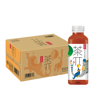 ชาผู่เอ๋อร์ปรุงสำเร็จกลิ่นส้มโอผสมกลิ่นเลมอน (ตราชาพ่าย) 500ml