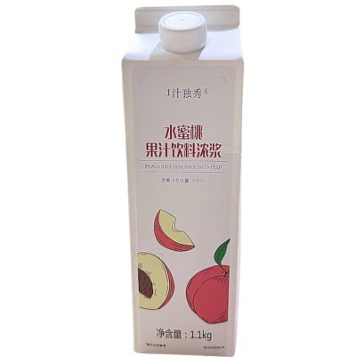 ไซรัปน้ำผลไม้ พีช ตราฟู้ดดี 1.1kg