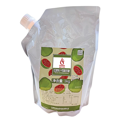 ไซรัปผสมผลไม้ ฝรั่งแดง ตราฟู้ดดี 1 kg