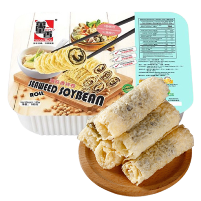ฟองเต้าหู้ม้วน 180g Ring Roll Vegan Food 100%