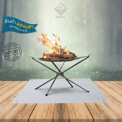 CLS แผ่นรองกันไฟ รองเตาแคมป์ปิ้ง ย่าง BBQ Fireproof mat