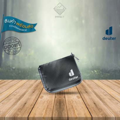 Deuter ZIP WALLET - Black กระเป๋าเงิน สีดำ
