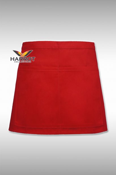 13 Inches Red Half Apron