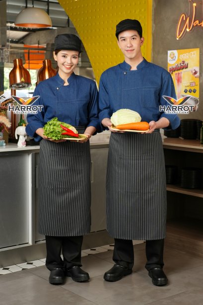 Blue Jeans 3 long sleeves Chef Jacket