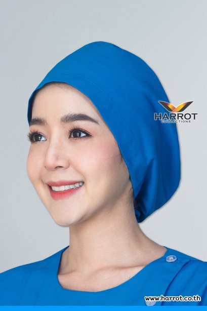 หมวกคลุมผม ห้องผ่าตัด สีฟ้าเข้ม