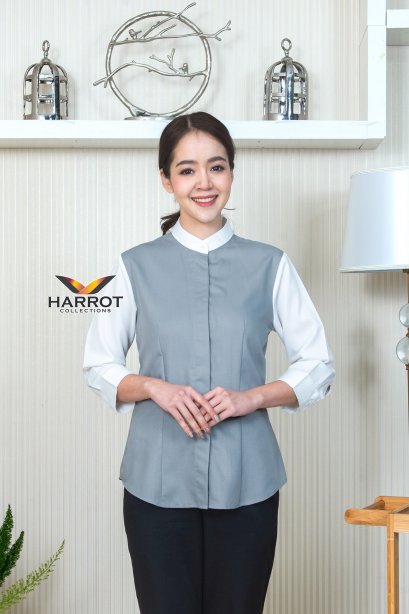 Grey-white Waiter & Waitress shirt