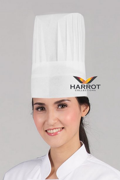 White Paper Chef Hat 9 inches