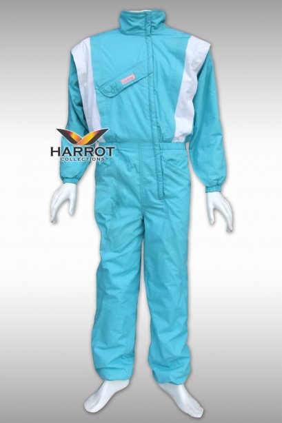 White-Blue Coverall			