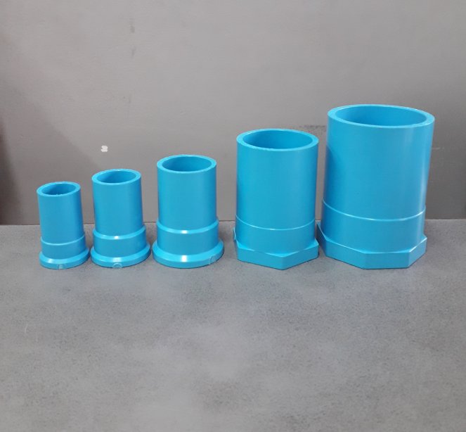 ข้อต่อตรงเกลียวใน-หนา SCG สีฟ้า