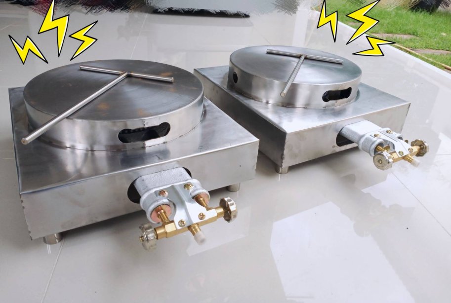 เตาเครปแสตนเลส 12&quot;-14&quot;