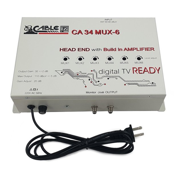 BOOSTER ขยายสัญญาณดิจิตอลทีวี ยี่ห้อ CABLE CA 34 MUX-6 (กรุงเทพฯ และปริมณฑล)