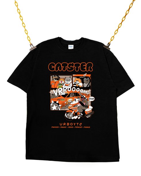 CATS T-SHIRT TYPE 8 BLACK