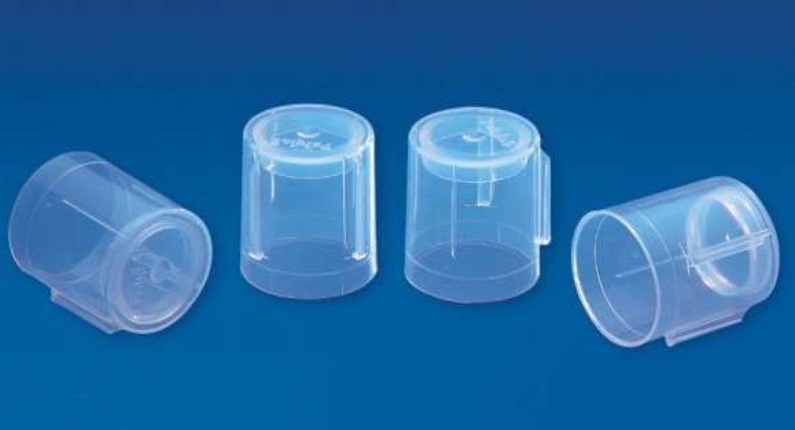 ฝาทิ้วพลาสติกใส  ( PP )  ขนาด  25  มม.  Test Tube Cap