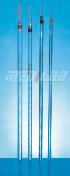 ปิเปตชนิดมีขีดบอกปริมาตร Measuring Pipette, Pipette, Graduated, Serological Type, Class ‘AS’