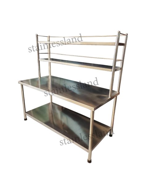 โต๊ะเตรียมอาหาร2ชั้น+ชั้นลอย 2 ชั้น