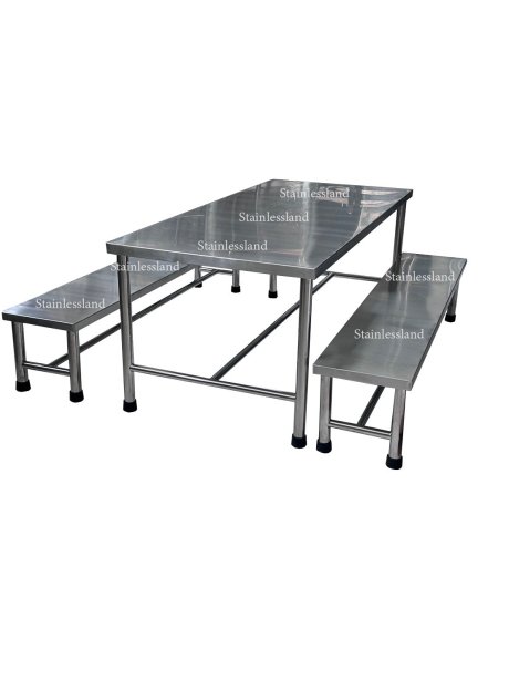 ชุดโต๊ะโรงอาหาร70x150x60ซม.ขากลม