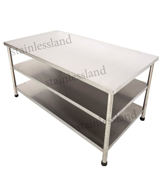 โต๊ะสแตนเลส 3 ชั้น.
