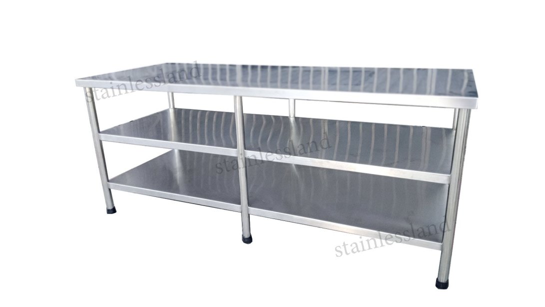 โต๊ะสแตนเลส 3 ชั้น