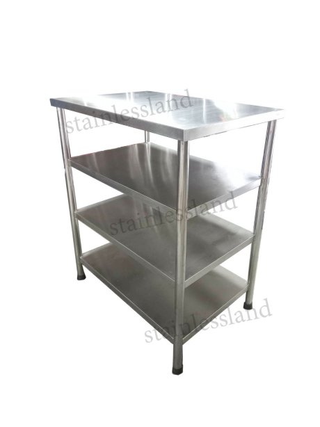 โต๊ะสแตนเลส  4 ชั้น