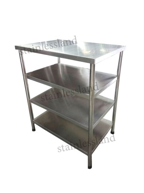 โต๊ะสแตนเลส  4 ชั้น