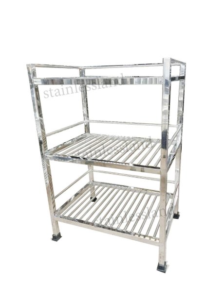 ชั้นวางสแตนเลส  3 ชั้น  ซี่