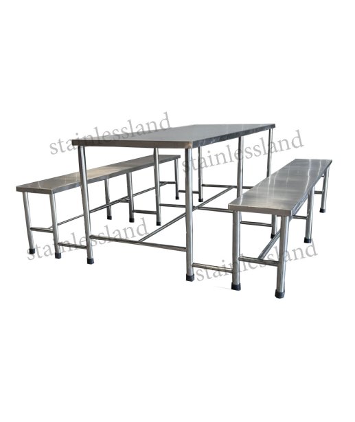 ชุดโต๊ะโรงอาหาร+เก้าอี้ (ขาเชื่อมติด)