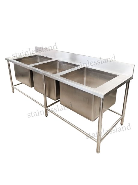 ซิงค์สแตนเลส  3 หลุม