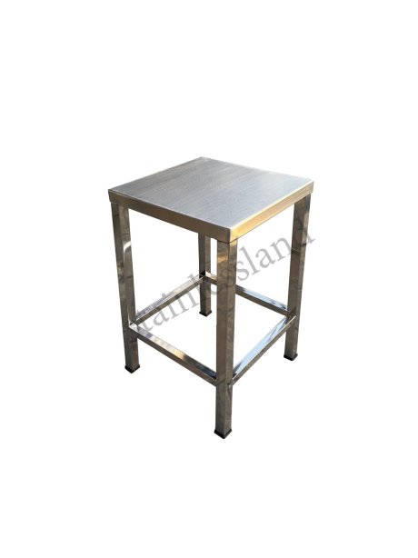 เก้าอี้สแตนเลส ทรงเหลี่ยม