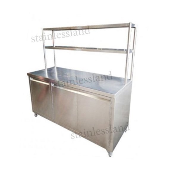 ตู้เคานเตอร์พร้อมที่วางของ 2 ชั้น