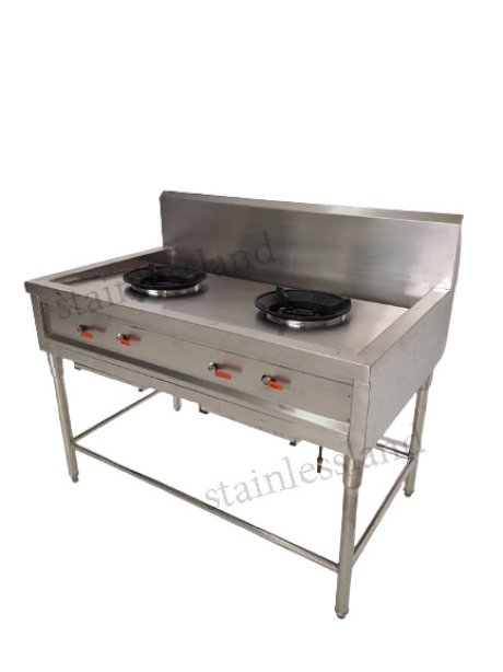 เตาครัวไทย สแตนเลส   2  หัว