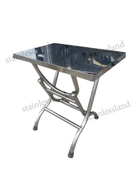 โต๊ะพับสแตนเลส ขนาดกลาง