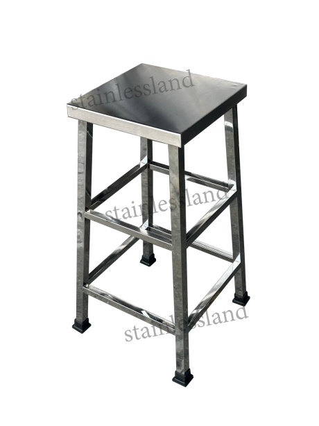 เก้าอี้สแตนเลส (เหลี่ยม) สูง 75 ซม.