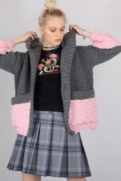 ABIE CHUNKY KNIT HOODIE