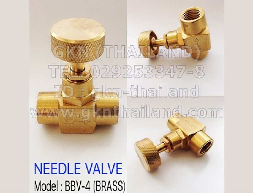 BRASS NEEDLE VALVE 1/4"NPT