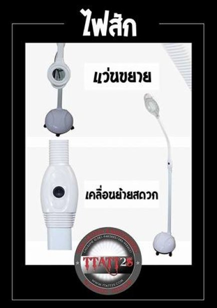 ไฟ แอลอีดีส่องงานสัก