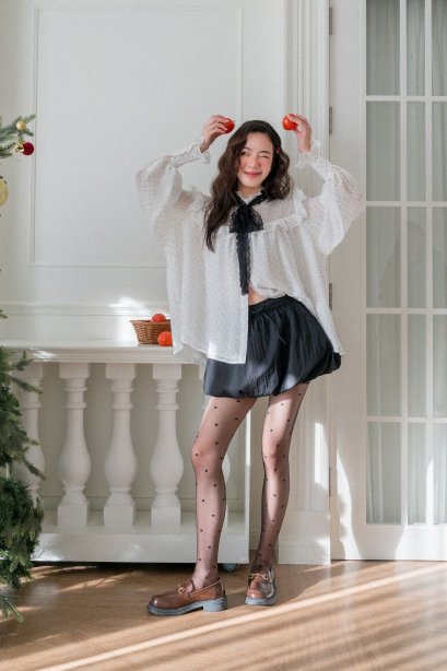 Mori Polka Shirt   TI15701