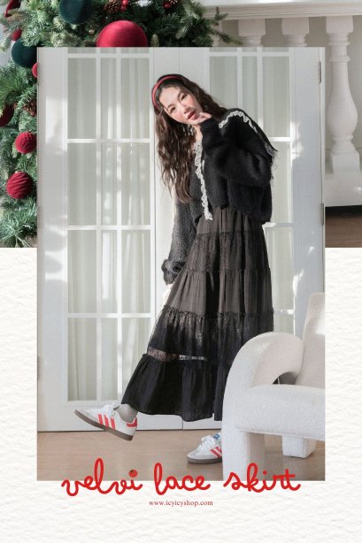 Velvi Lace Skirt #BI15702
