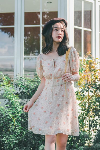 DI12304 Claire Peach Dress - Cachet