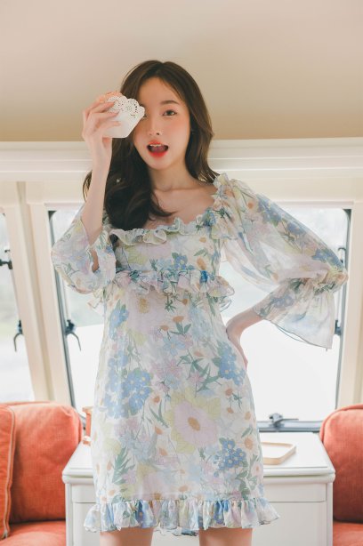 Dahlia Ruffles Dress DI12902