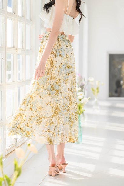 Maya Lilac Marble Skirt