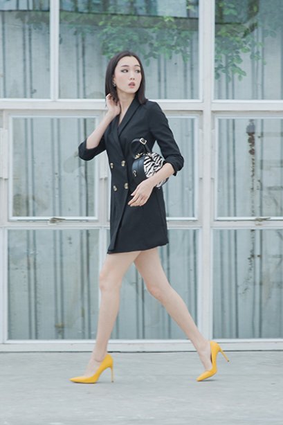 Women&#039;s Black Classic Coat