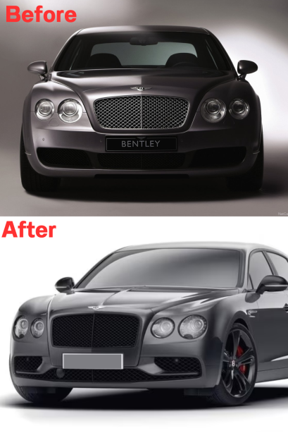 ชุดอัพเกรดสำหรับ Bentley Flying Spur ปี 2005-2012 แปลงเป็นรุ่นปี 2019 พร้อมอุปกรณ์กันชนและไฟหน้า-ท้าย